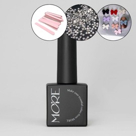 classic nail Moregel Essential Black Syrup Gel 10ml + 30 parts / 모어젤 에센셜 블랙 시럽젤 10ml+파츠30개