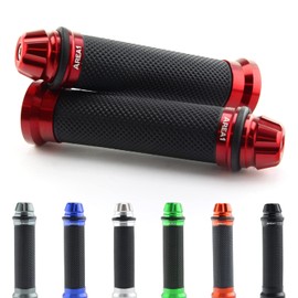 Area1 handlebar grips motorbike for RM-Z 250 450, DR 125 SM, TS 125 250, Van Van 125 200, Sixteen, Avensis, Epicuro, 125 150, FL Address 50 125 UK 110 NM (Dome,red,22/24/25mm)