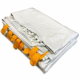 TentandTable Standard Solid Tent Sidewall, 7-Foot by 10-Foot, Waterproof Sidewalls for Commercial Party & Canopy Tents, UV Resistant & Removable, 14oz Translucent Vinyl, Tent Not Included