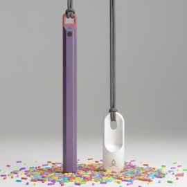 überleben | Hexå PRO Ferro Rod Fire Starter Survival Tool – Up to 26,000 Strikes, 1/2" Thick Hexagon Fire Steel with Striker & Lanyard – Waterproof Camping Essentials (Moody Mauve)