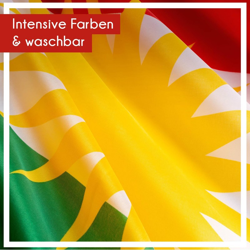 PHENO FLAGS Kurdistan Flag 90 x 150 cm - Weatherproof
