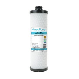 WaterPur™ KW1 Replacement RV Water Filter by Neo-Pure NP-KW1 – 10” Carbon Block for RCS/FR1 Housings in Forest River Campers, Boats, and RVs – Reduces CTO, VOCs
