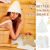 JaGely 5 Pcs Sauna Accessories Kit Include Slip Resistant Backrest,
