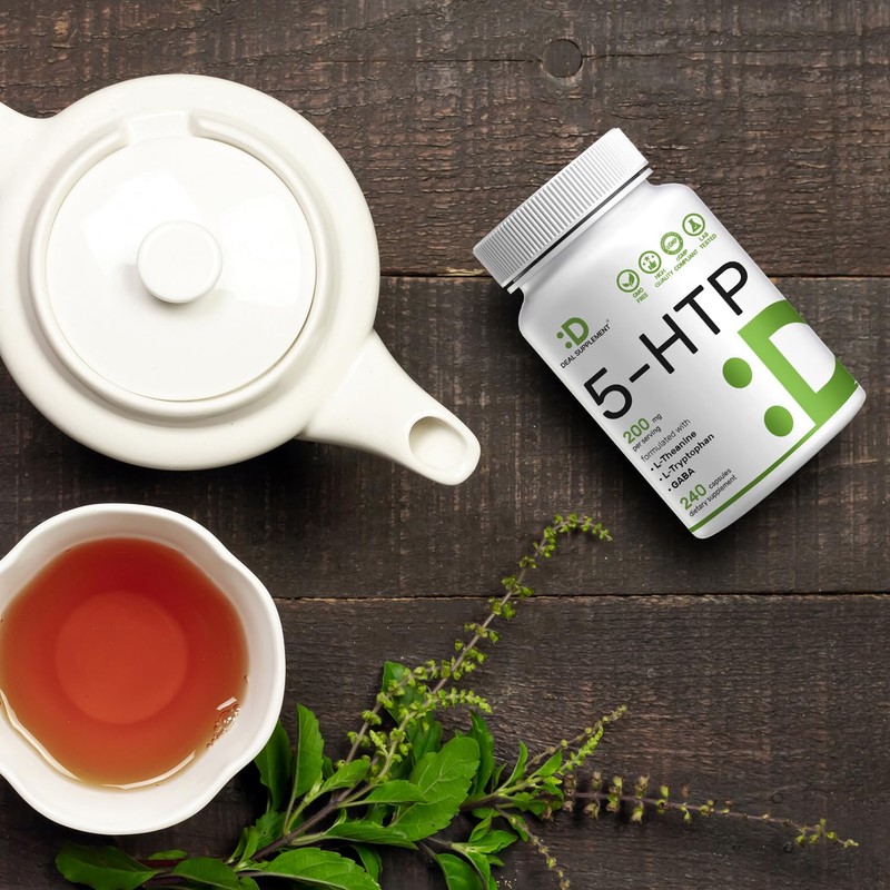 Deal Supplement 5-HTP 200mg Per Serving, 240 Capsules, 98% African