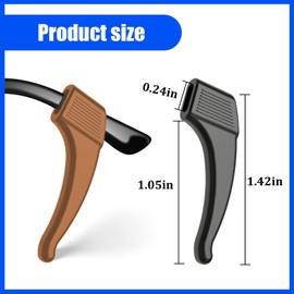 topstart 16 Pairs Eye Glasses Ear Grippers With Storage Box, Eyeglass Holder Anti-slip Glass Ear Grips Silicone Eyeglass Ear Cushion Eyewear Retainers for Sunglasses Presbyopia & Sport Glasses