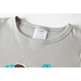 LOLPIP Boys Long Sleeve 4-Piece Pyjamas Small Children's Sleepwear Pyjamas Set 2-14 Years, 4p rocket grey