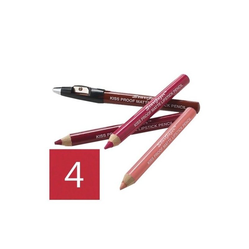 Kiss proof matte lipstick pencil shade 4. Soft long stay