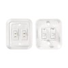RV Designer S657, Wall Plate Switch, Double, White, 3.53" x