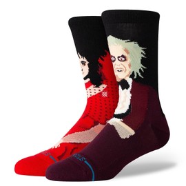 Stance Dearly Beloved Crew Socks Beetlejuice Movie Movie Lydia Beteigeuse Calf, Dearly Beloved - Maroon