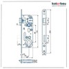 KOTARBAU Mortice Lock 90/40 mm for Profile Cylinder Universal PZ