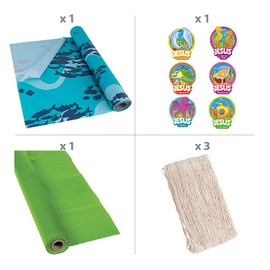 Fun Express Trust in God’s Truth Cross Sign Craft Kit – Colorful Religious Craft Kids – Vacation Bible School 2024 Encourages Creativity Faith Group Activities – Perfect for Church Events – 12 Pieces