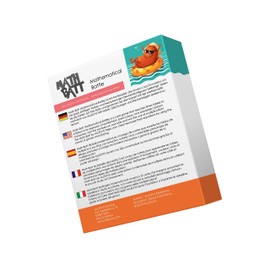 ALLEOVS® Math-Batt Mathematics - Educational Game for Children from 7 Years - Disposable Table Game with 90 Flashcards - Card Game for the Whole Family - Children's Game for Learning 1 x 1