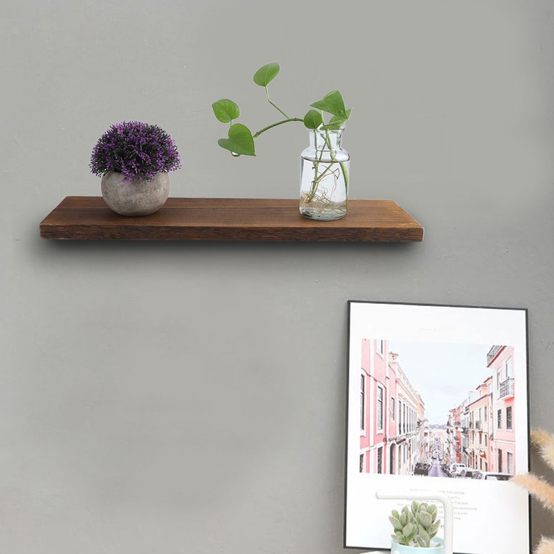 Wall Mounted Storage Shelves Floating Shelf Wood Storage Rack Display