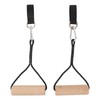 Wooden Gymnastic Rings Portable Pull Up Handles Arm Strength Trainer