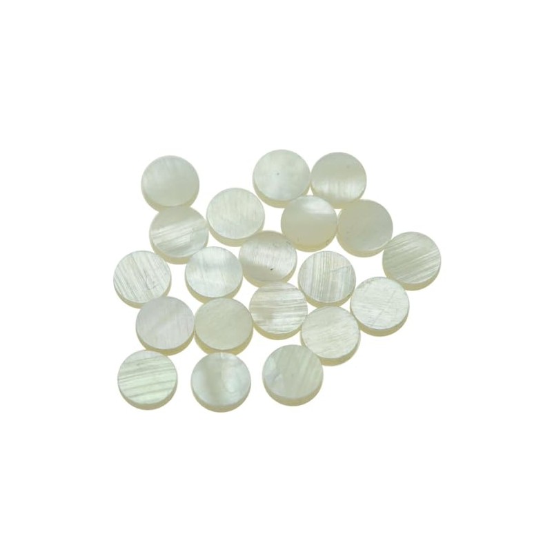 ROZILO 20pcs 4x2mm Natural White Mother of Pearl Shell Inlay