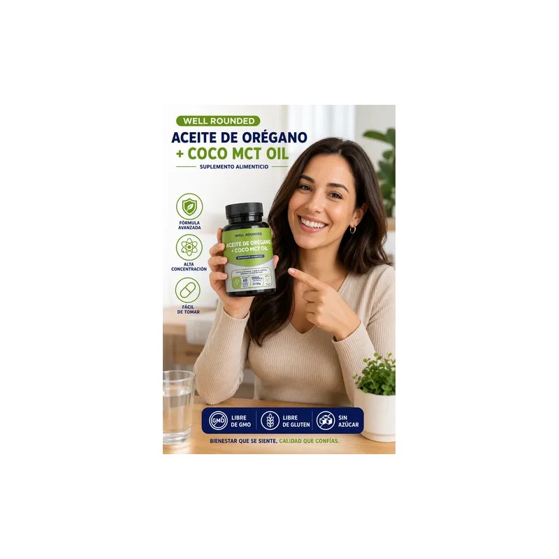 Aceite De Orégano Y Aceite De Coco Mct Oil Kit
