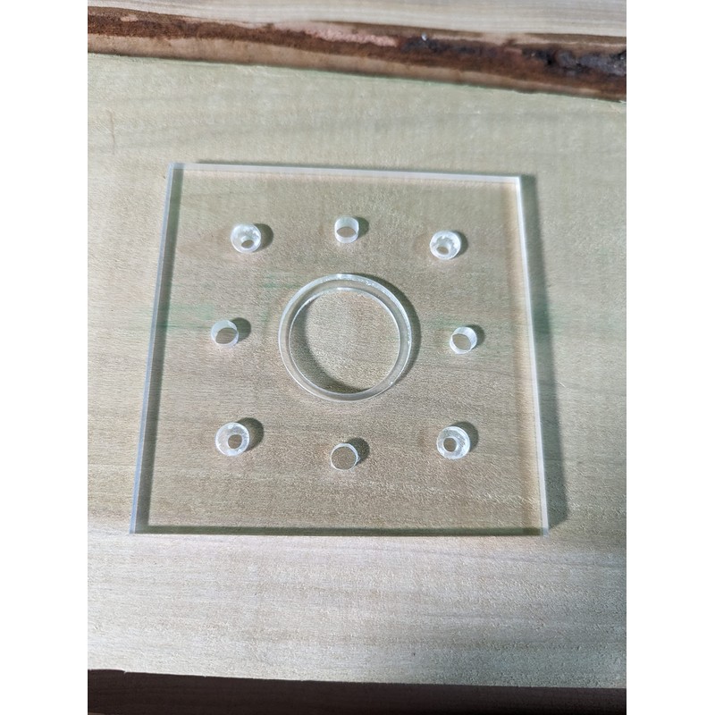 1/4" thick plexiglass base plate for Ryobi one+ PCL424B and