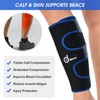 Odoland Calf Support Muscle Fibre Tear, Adjustable Calf Support Sports