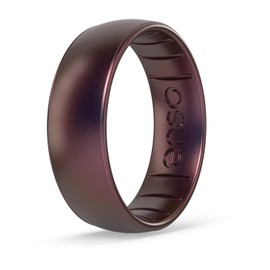 Enso Rings Classic Aura Silicone Ring – Wedding Engagement Band (Velvet Nightfall, Size 9)
