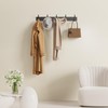evory Coat Rack Wall Mounted,5 Coat Hooks for Hanging Coats,Metal