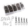 Fishing Lure, Snap Swivels Set, Case Included, Various Sizes, All