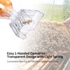 NIIIYTYB Bee Clip 2 Pcs Plastic Bee Queen Clips Transparent