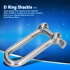 Long D Shackle, 304 Stainless Steel, Long D Shackle, Wire