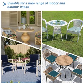 GQZGGXX Outdoor Chair Cushions Set of 2, Waterproof Outdoor Seat Cushions for Patio Furniture, Patio Chair Cushion with Ties, Square Out Door Chair Pads,22" X 22" X 3", Holly Floral