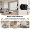 Probrico Black Door Knob Keyed Like Door Knob with Lock