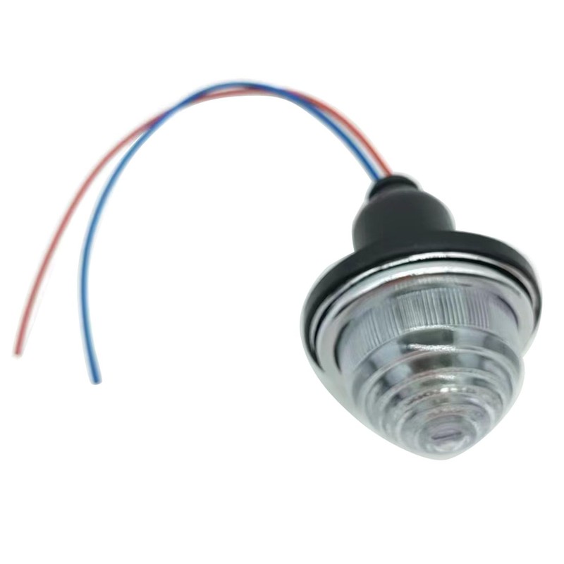 SHLPDFM 2 pcs/set Clear Front/Rear Dome Indicator Lamps Lights Lucas