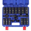 WORKPRO 20Piece 1/2''Drive Deep Impact Socket Set 6-Point Cr-V Steel