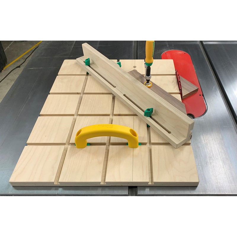 Microjig ZEROPLAY Miter Bars (2-Pack) with MATCHFIT Jig Handle for