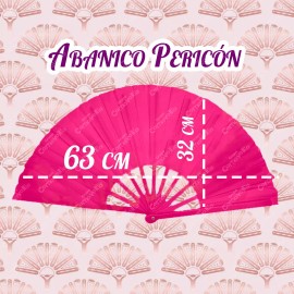 Grupo Carnavallia Abanico Grande Pericón Fucsia Plástico Truena Al Abrir Boda