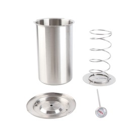 Ham Maker Stainless Steel Healthy Homemade Deli Meat Press Kitchen Bacon Mold Boiler Pot Pan Stove with Thermometer