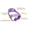 Cressi Scuba Diving Frameless Mask - Lilac