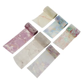 NOLITOY 6Pcs Marble Pattern Nail Transfer Stickers DIY Manicure Supplies for Unique Nail Art Easy Application for All Occasions for Fresh and