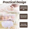 OJYUDD Egg Holder for 72 Eggs,3-Layer Plastic Egg Container,Deviled Egg