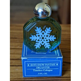 Avon Snow Fantasy Decanter Miniature Timeless Cologne .5 Oz New in Box NIB 1984