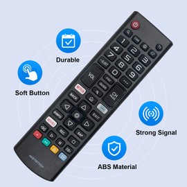 AKB75675304 - Mando a distancia para LG Smart TV 55UM69 32LM570BPUA 32LM620BPUA 43LM5700PUA 43UM7300PUA 43LM6300PUB 32LM5620BPUA 55UM6900PUA 49UM7 100PUA Con dos pilas