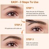 PIWOSGOL Waterproof Eyebrow Pencil with 4 Fork Tips, Microblading Sweat-Resistant