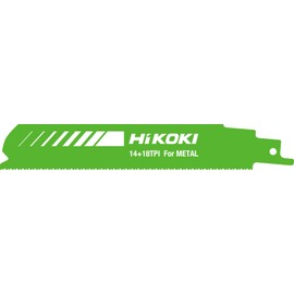 HiKOKI 0040-1390 Saber Saw Blade, Reciprocating Saw Blade, Combi Blade, Thick and Stainless Tubing Material, No. 114, Total Length 5.9 inches (150 mm), 14-18 Mount, Inch, Pack of 5