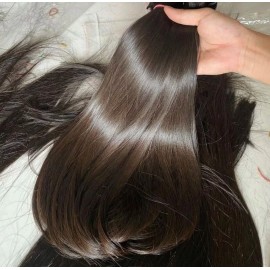 Cambodian Natural Wavy Raw Hair Double Wefts Raw Burmese Curly Hair Bundles for Black Womencolor: 1 Straight, Stretched Length: 20 Inches