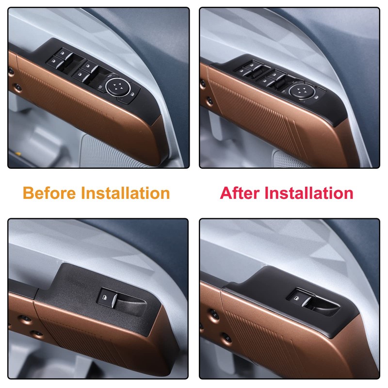4Pcs Front and Rear Doors Window Lift Switch Button Panel