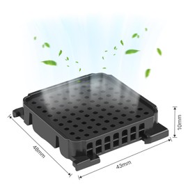 Activated Carbon Filter for Liebherr Fridge 9096989 9882460 988246000, Fresh Air Filter for 7440021-00 with Activated Carbon for Refrigerators (Black, 1 Piece)