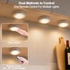 Bwaoo LED Puck Lights 6 Pack, Wireless Under Cabinet &