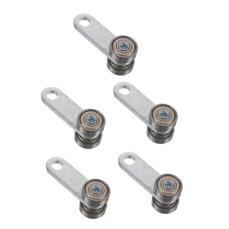 jojofuny 5pcs Solid Steel Trolley Assembly 2 Wheel High-precision Roller