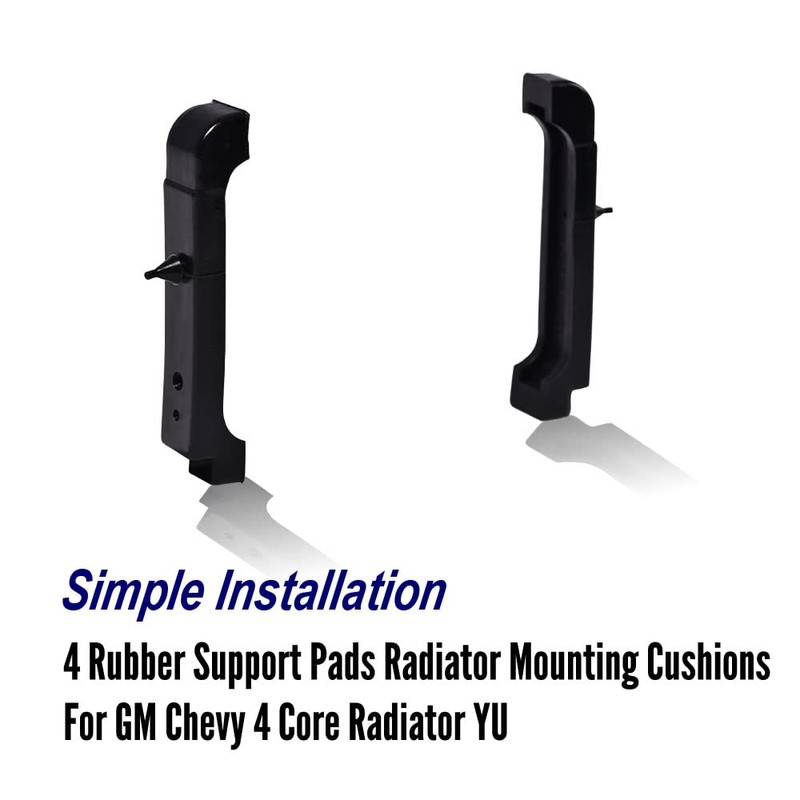 G-PLUS Radiator Pad Insulators Rubber Cushion 68-82 Replacement For GM