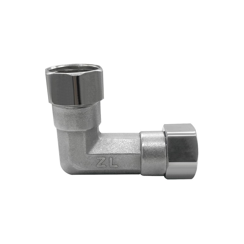 Fitvell 2PCS Stainless Steel 90 Degree Elbow Flexible Movable Connector