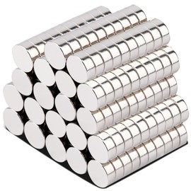 MIN CI 200 Pack Magnets Strong 8x3mm Fridge Magnets, Neodymium Magnets, Tiny Magnets, Small Magnets For Crafts, Round Magnets For Photos, Notice Board Magnets, Fidget Magnets