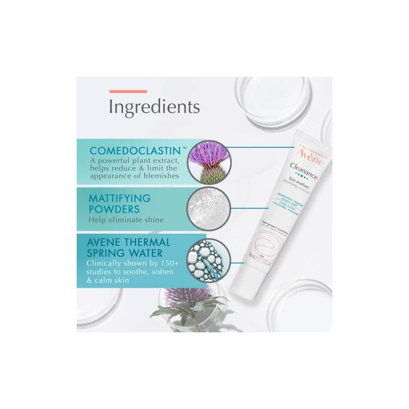 Avène, Crema Matificante para Piel Grasa o Mixta, 40ml